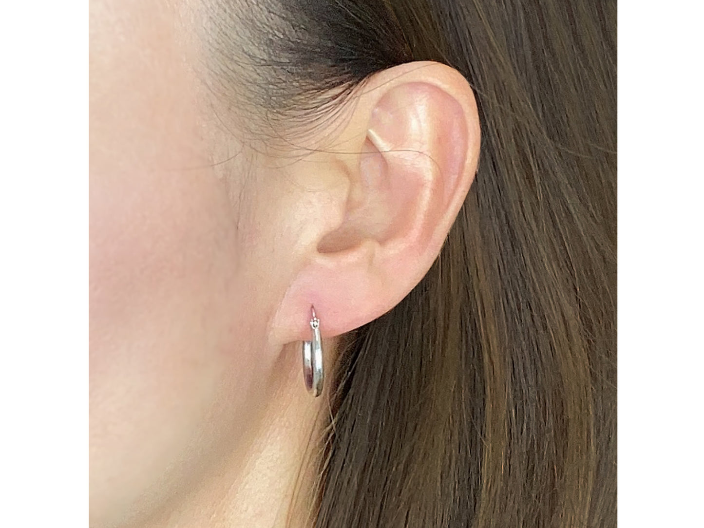14K Solid Real Gold Statement Gold Hoop Earrings