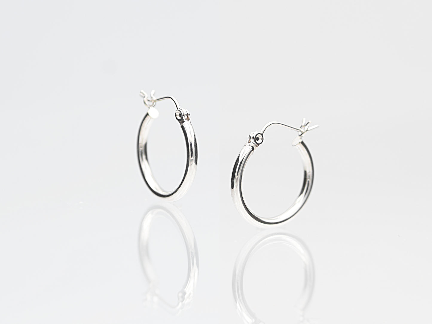 14K Solid Real Gold Statement Gold Hoop Earrings