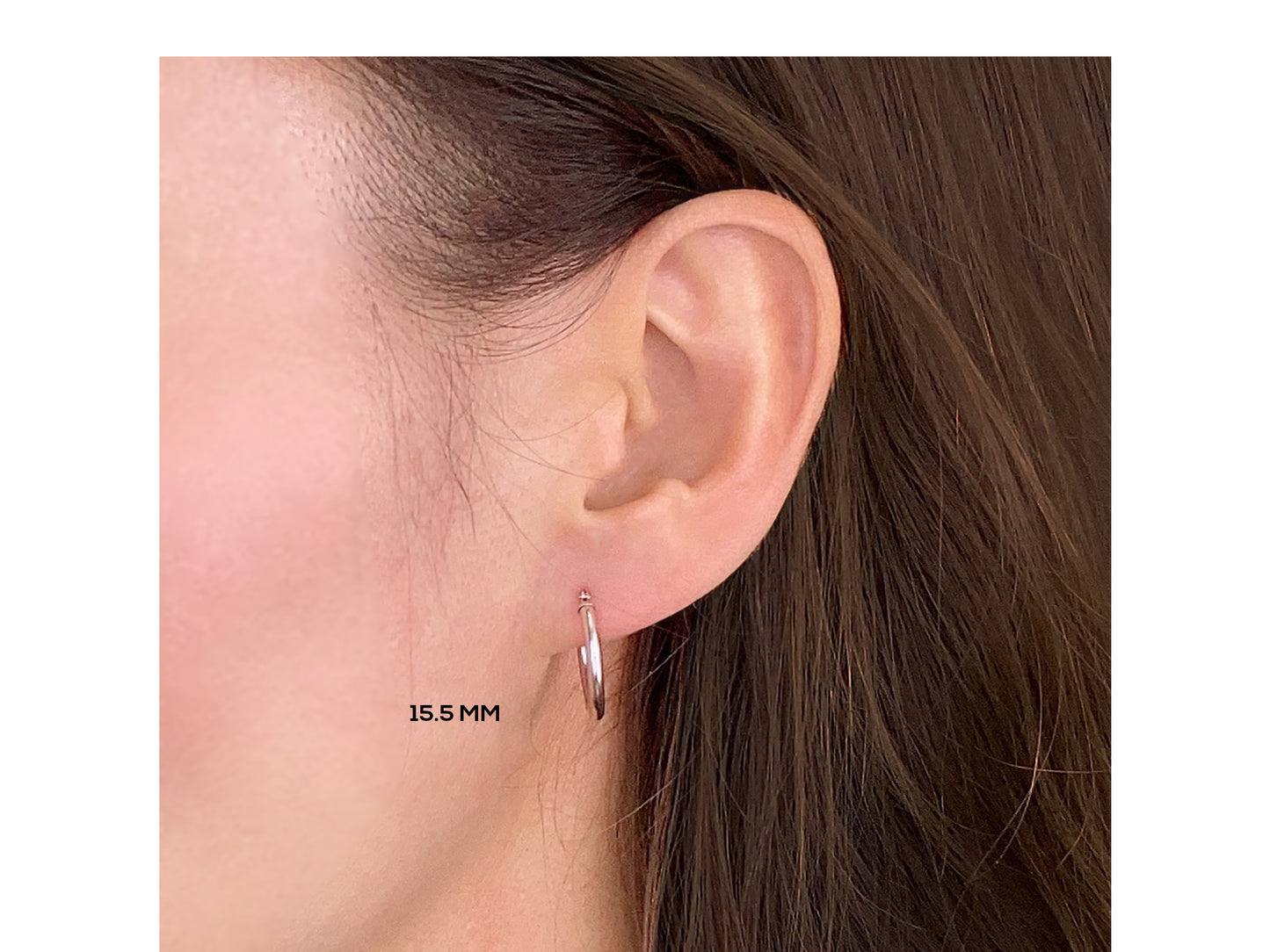 14K Gold Round Hoop Earrings