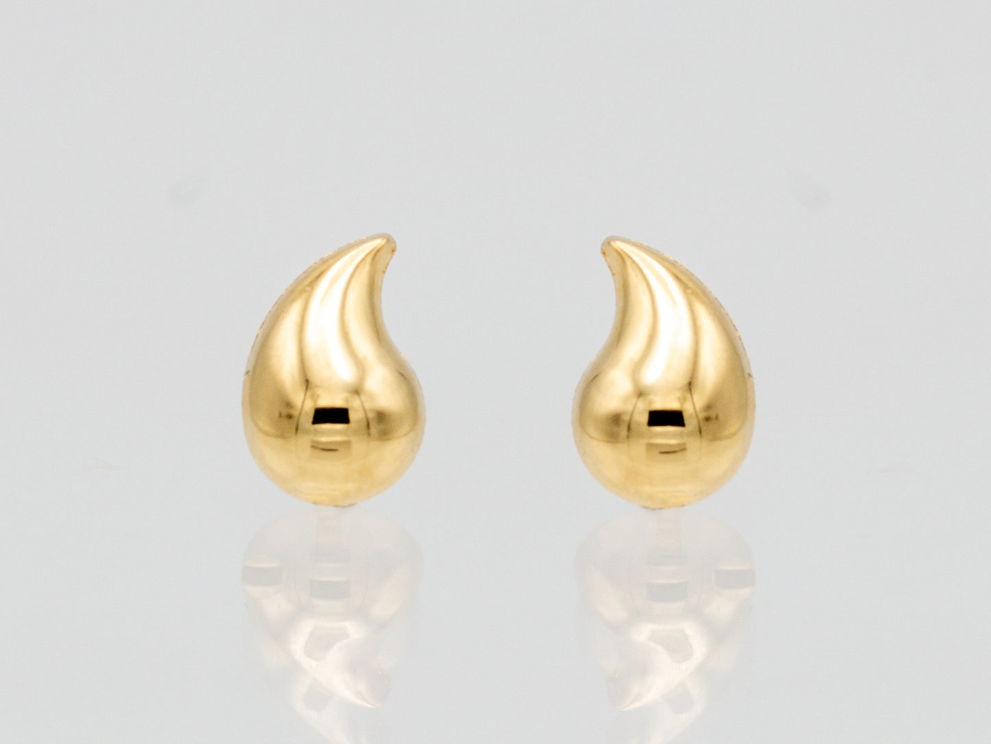 14k solid gold Teardrop Waterdrop earrings