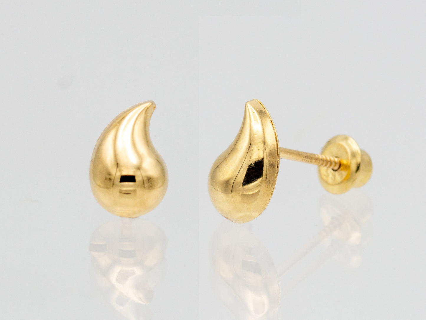14k solid gold Teardrop Waterdrop earrings