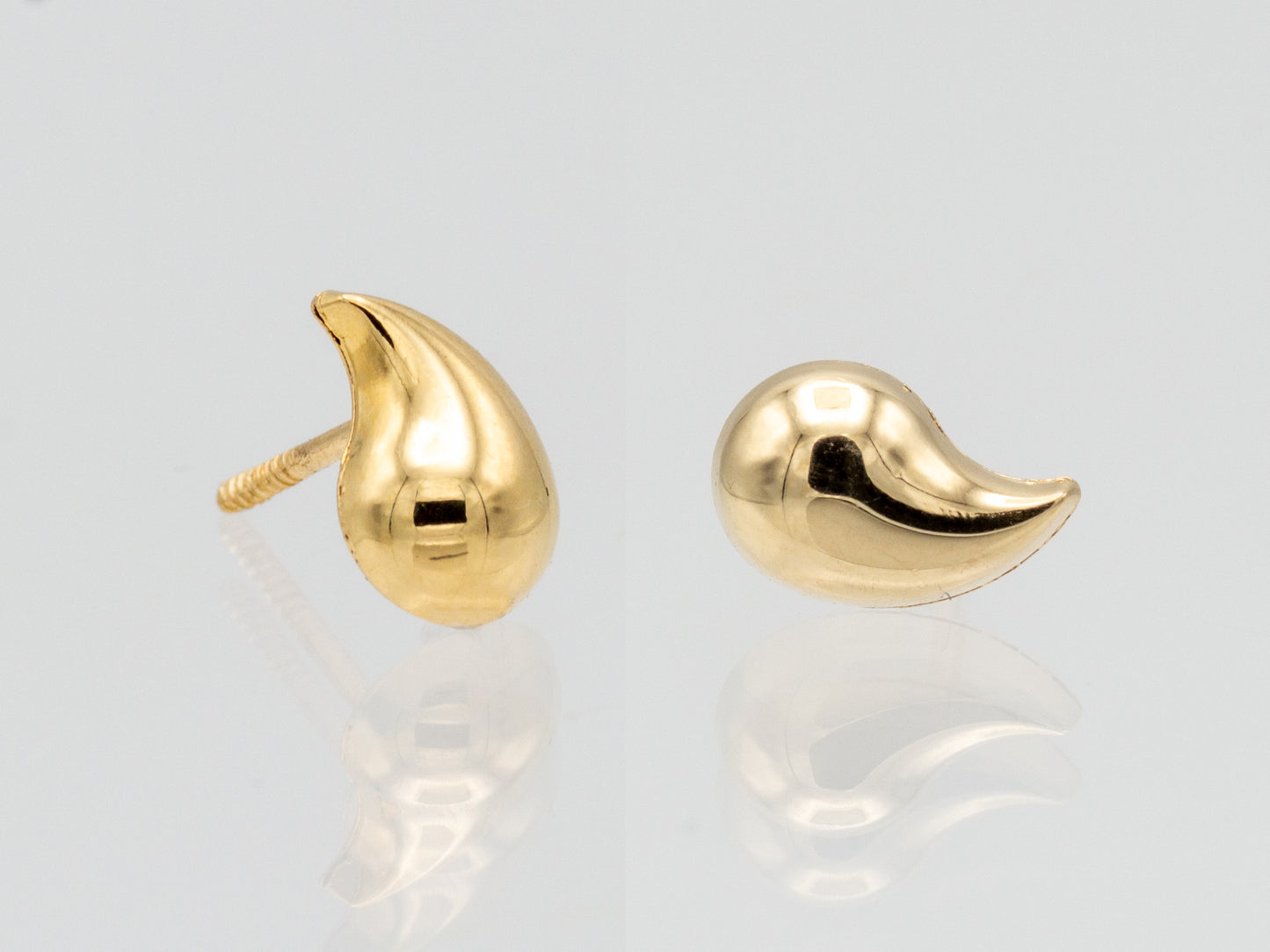 14k solid gold Teardrop Waterdrop earrings