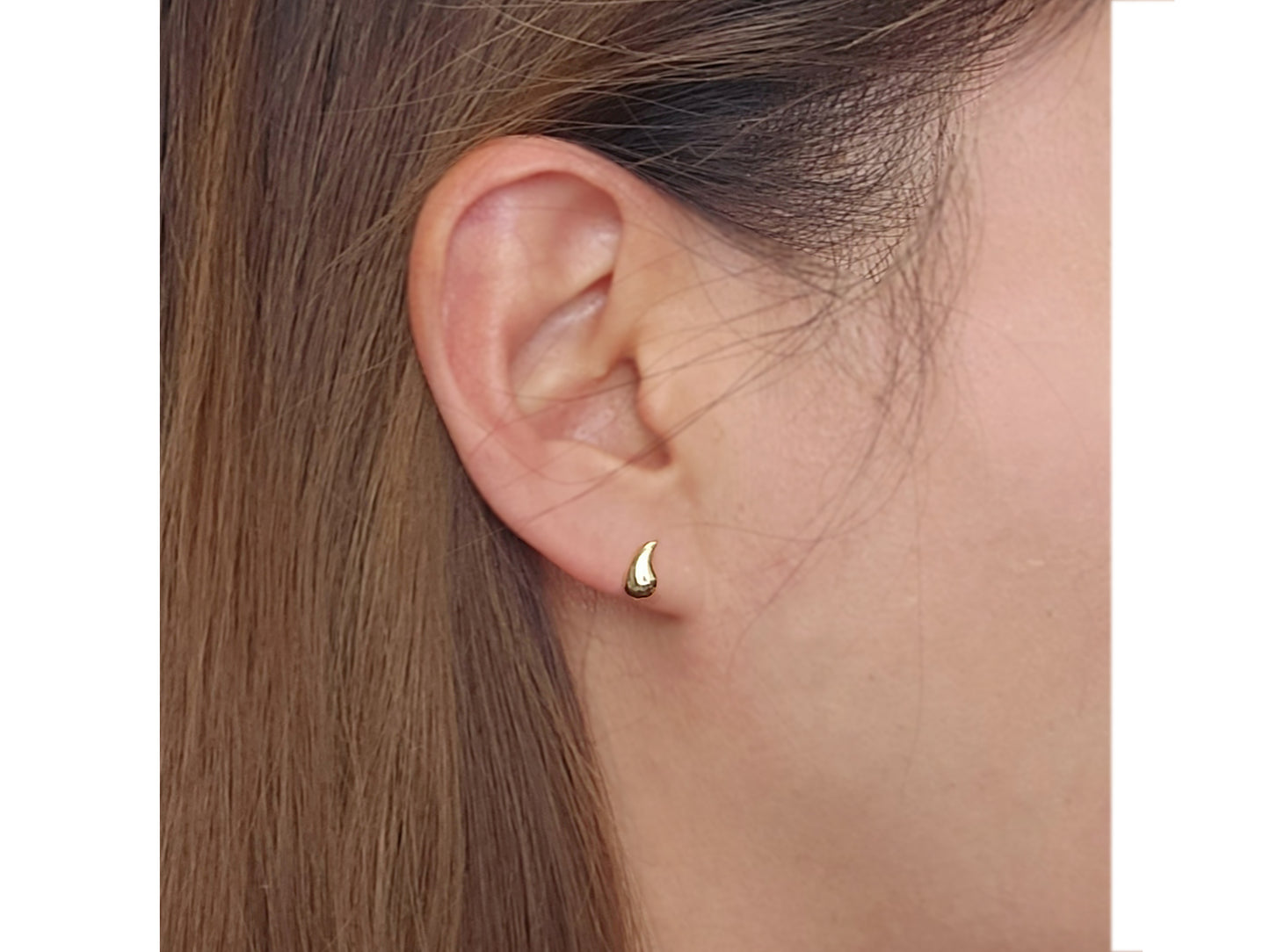 14k solid gold Teardrop Waterdrop earrings