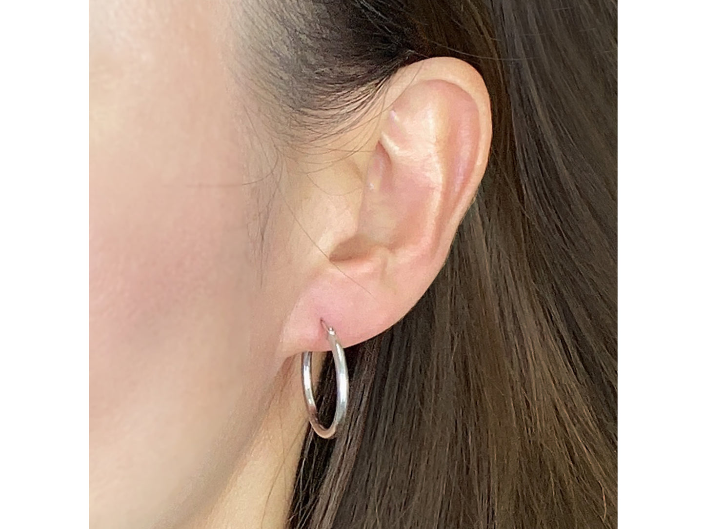 14K Solid Real Gold Statement Gold Hoop Earrings