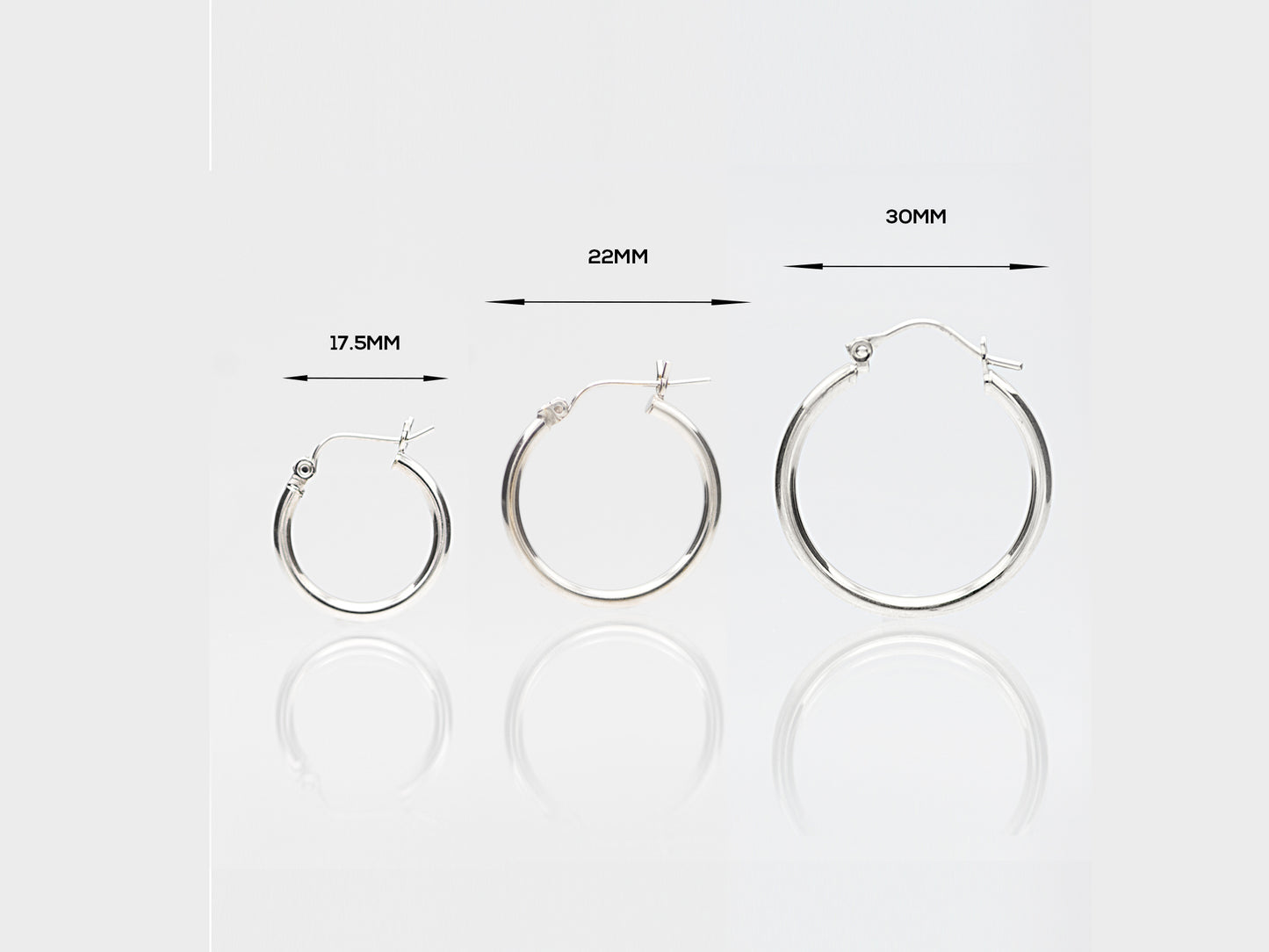 14K Solid Real Gold Statement Gold Hoop Earrings