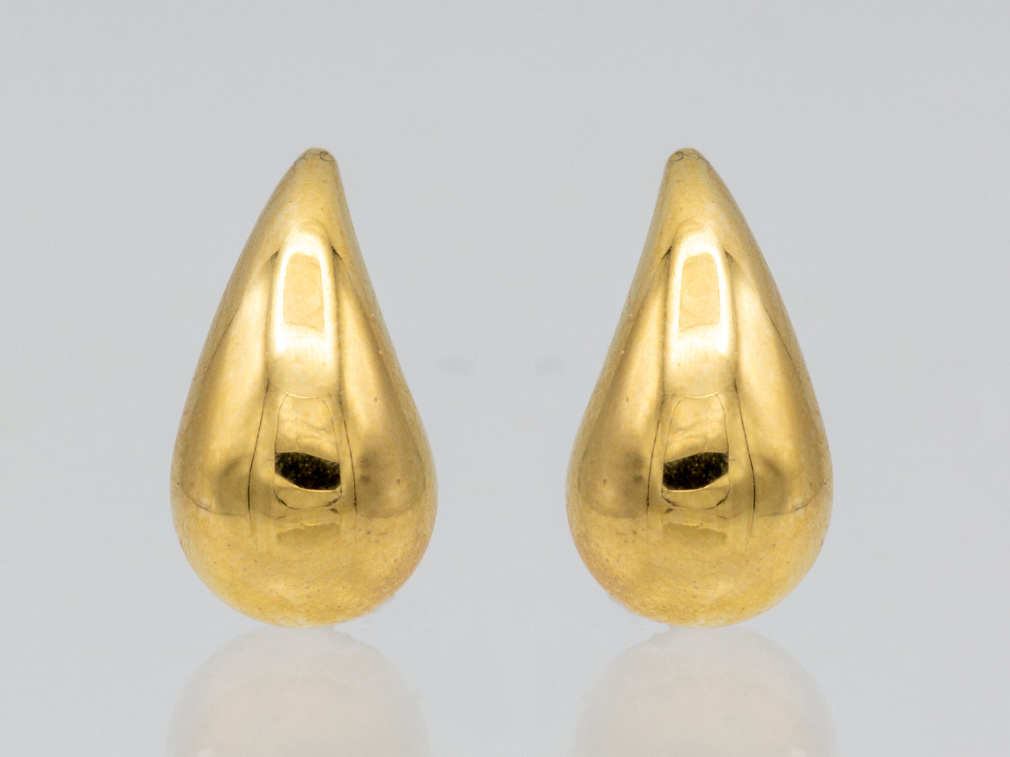 14k solid gold Teardrop earrings