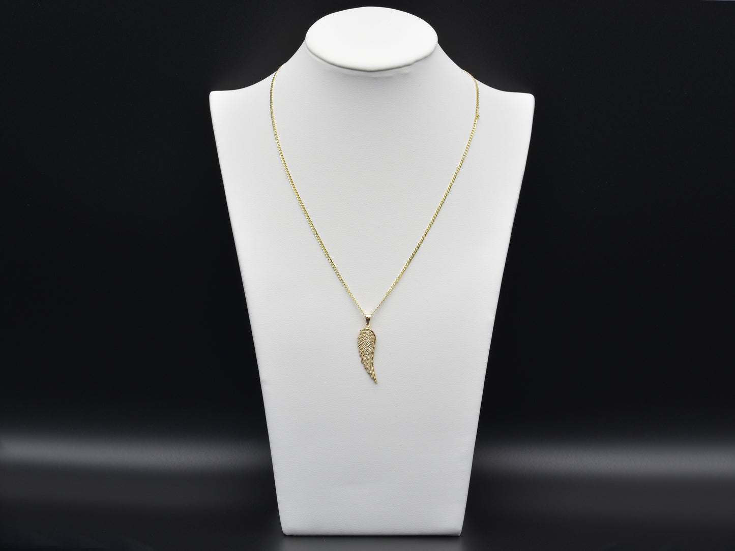 14k solid yellow gold Angel Wing Necklace