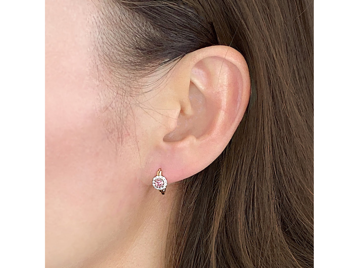 14K solid Yellow Gold Huggie Earrings