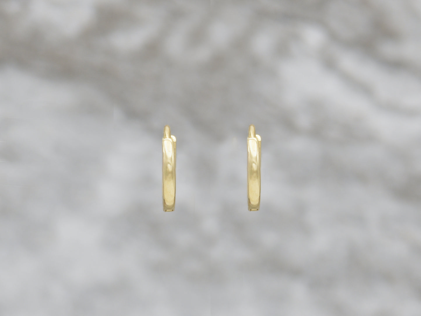 14k Yellow gold mini hoop earrings